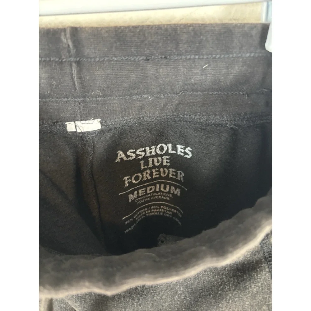 Aholes Live Forever Womens? Sz M Medium Yoga Sweatpants Solid Excellent - Picture 3 of 7